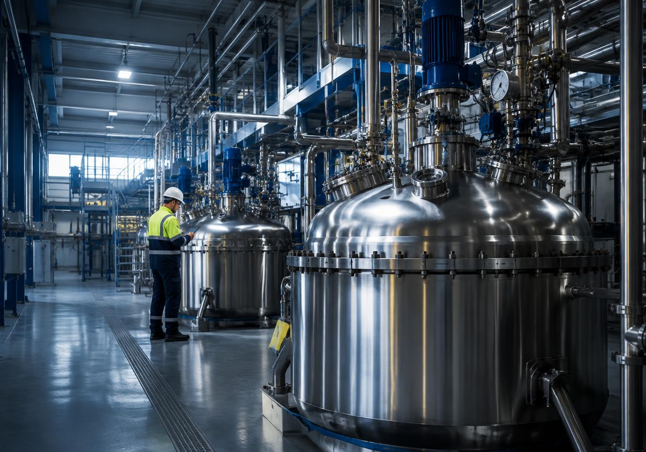 Chemical manufacturing reactors